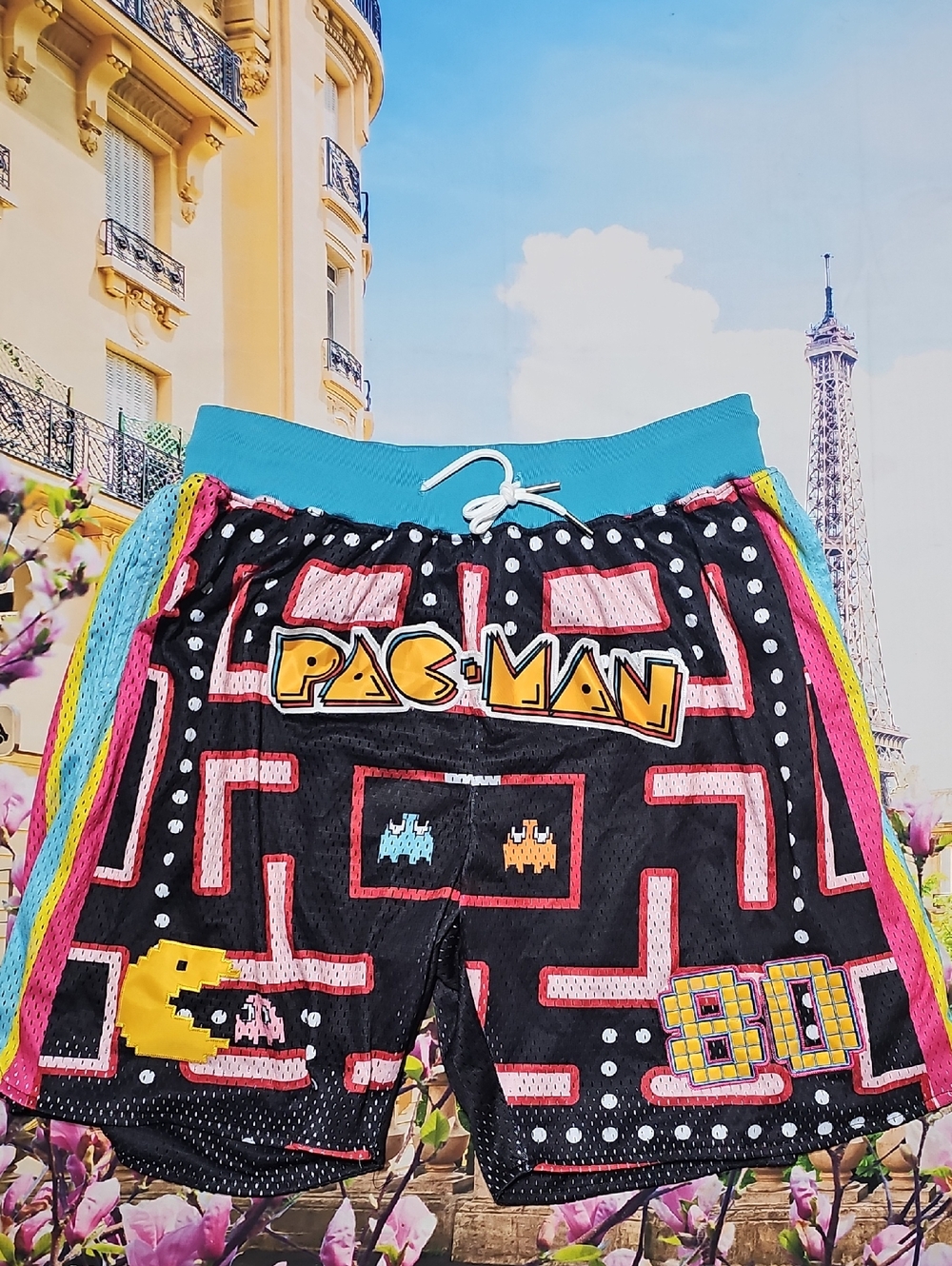 Pac-Man‎ Basketball Mesh Shorts Size Large New